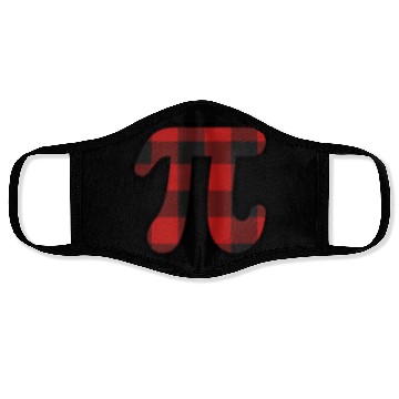 Discover Pi Day Cute Buffalo Plaid Face Masks