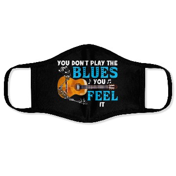 Discover Guitar Lover Funny Music Teacher Saying vintage Face Masks