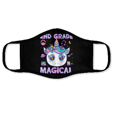 Discover 2nd Grade Is Magical Unicorn Back to School Face Masks
