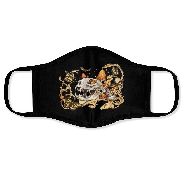 Discover Cat Skull And Butterflies Face Masks