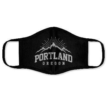 Discover Portland Oregon Mountains Nature Outdoor Face Masks