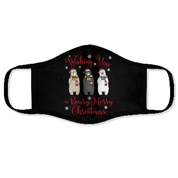 Discover Beary Merry Polar Bear Winter Face Masks