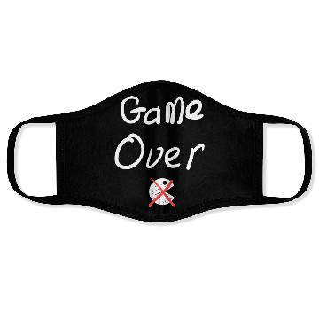 Discover Game Over Sarcasm 80s 70s Face Masks