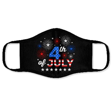 Discover 4th July Independence Day Independent America Face Masks