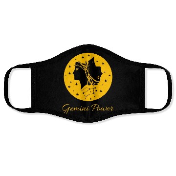 Discover Gemini Power Zodiac Sign Face Masks