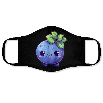 Discover Blueberry kawaii Face Masks