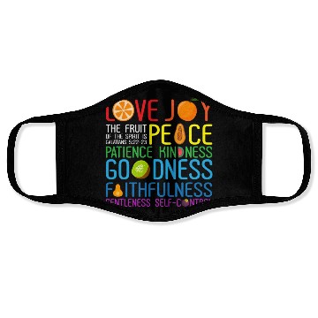 Discover Love Joy The Fruit Of The Spirit Is Peace Patience Face Masks