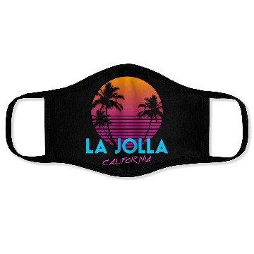 Discover La Jolla California 80S Face Masks