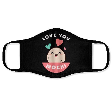 Discover Love You Mochi Face Masks