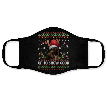 Discover German Shepherd Dog Reindeer Ugly Face Masks