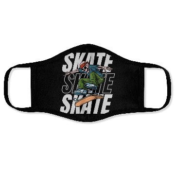 Discover Modern Illustrated Skateboard Face Masks