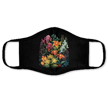 Discover Orchids Flowers Garden Blossom Orchid Lover Face Masks