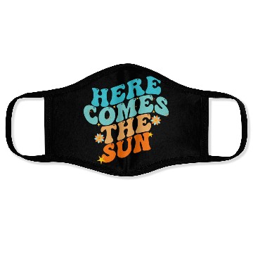 Discover Here Comes The Sun Funny Face Masks