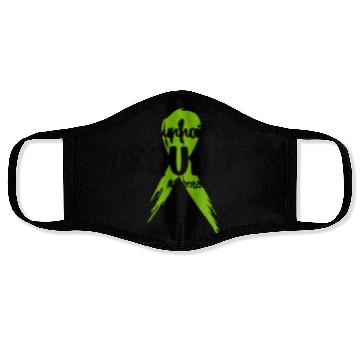 Discover Support Squad Mental Health Awareness Lime Green Face Masks