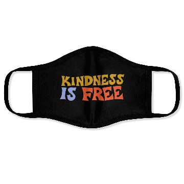 Discover Kindness Is Free green Face Masks