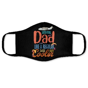Discover Skydiving Dad nostalgia Face Masks