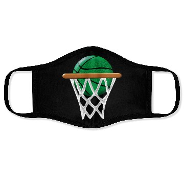 Discover St Patricks Day Green Basketball Face Masks