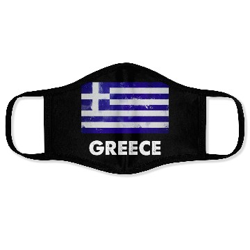 Discover Greek Greece Flag Face Masks