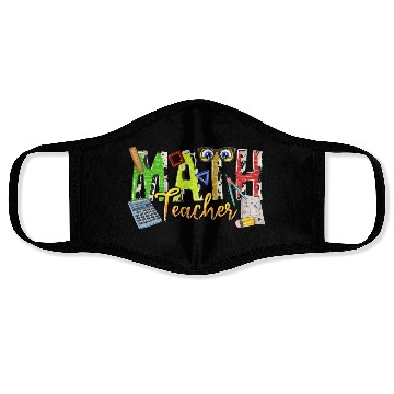 Discover Math Teacher Face Masks