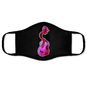 Discover Psychedelic Pink Acoustic Guitar Face Masks