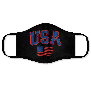 Discover 4th Of July US Flag American Face Masks