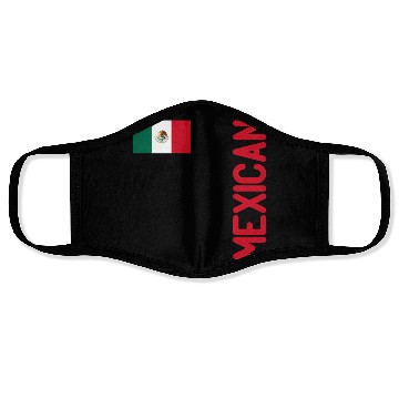 Discover Mexican Flag And Mexico Roots Face Masks