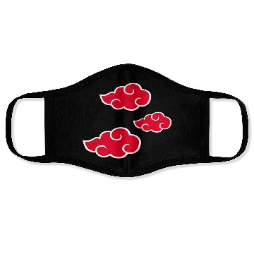 Discover Ninja Red Clouds Anime Face Masks