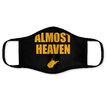 Discover Almost Heaven West Virginia Tailgating Face Masks