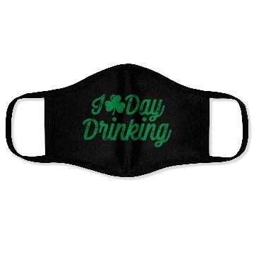 Discover I Love Day Drinking St Patricks Day Shamrock Face Masks