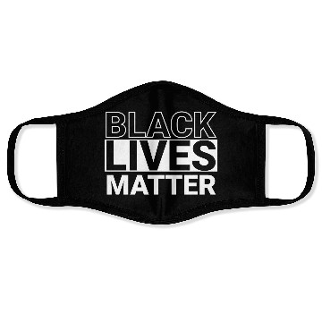 Discover black vector typography Face Masks