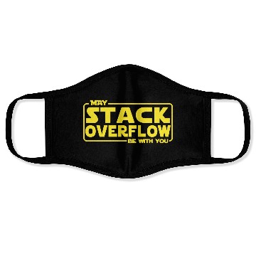 Discover May Stack Overflow Be With You Face Masks