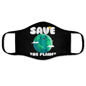 Discover Save The Planet Ecologic Idea Face Masks