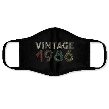 Discover 1986 34th 34 Face Masks
