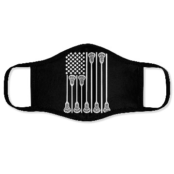 Discover Patriotic US Lacrosse Player Face Masks