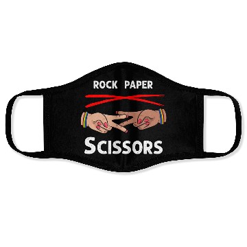 Discover Rock Paper Scissors Funny Lesbian Pride LGBT Face Masks