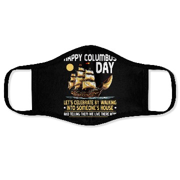 Discover Aboriginal Indians Indigenous Native American Day Face Masks