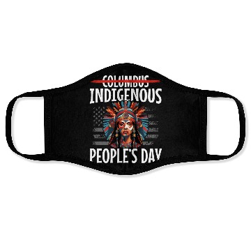 Discover Aboriginal Indians Indigenous Native American Day Face Masks