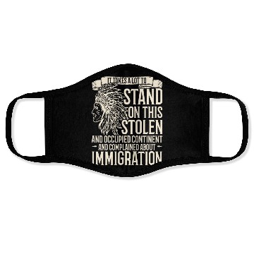 Discover Aboriginal Indians Indigenous Native American Day Face Masks