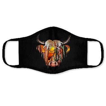 Discover Desert Dreamer Highland Cow Face Masks