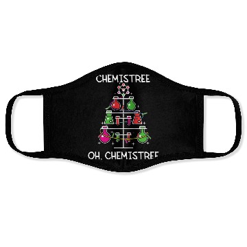 Discover Chemistree Ugly Tree Chemistry Science Pun Face Masks