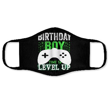 Discover GAmer, birthday boy, time to level up Face Masks
