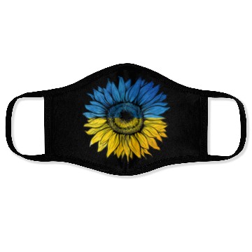 Discover Sunflower Ukraine Ukrainian Flag Stand With Ukrain Face Masks