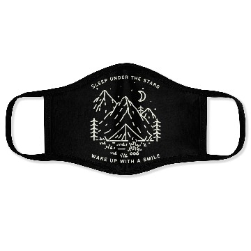 Discover Sleep under the stars wake up with a smile Face Masks