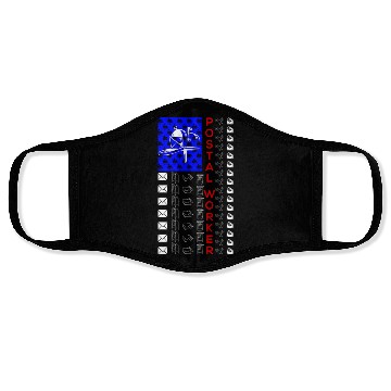 Discover Usa Theme Postal Worker Mail Carrier Face Masks