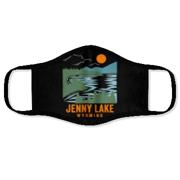 Discover Jenny Lake Wyoming Face Masks