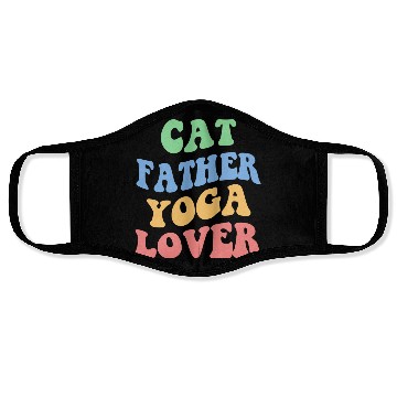 Discover Cat Father Yoga Lover Face Masks
