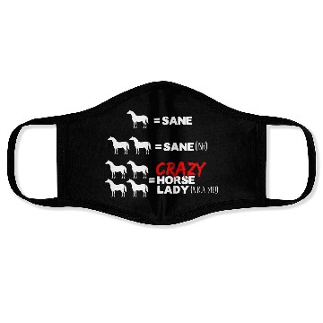 Discover Crazy Horse Lady Face Masks