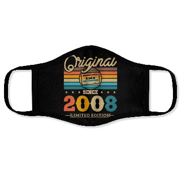 Discover Vintage 2008 Birthday Gift Face Masks