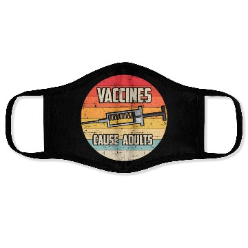 Discover Vaccines Cause Science Geek Nerd Stem Face Masks