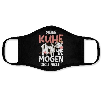 Discover My cows and I do not like you funny cow Face Masks